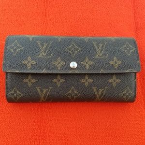 AUTHENTIC Louis Vuitton Sarah France Long Wallet